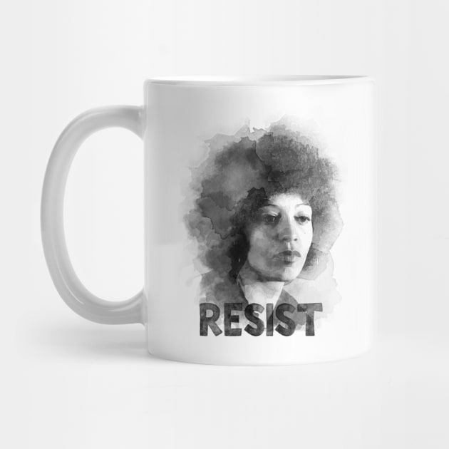 Angela Davis Resist by schmuck.court